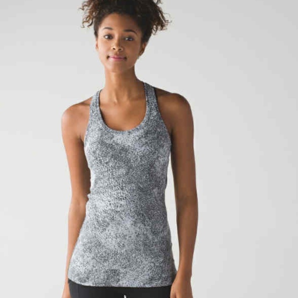 Lululemon Athletica Black and Gray Tank Top